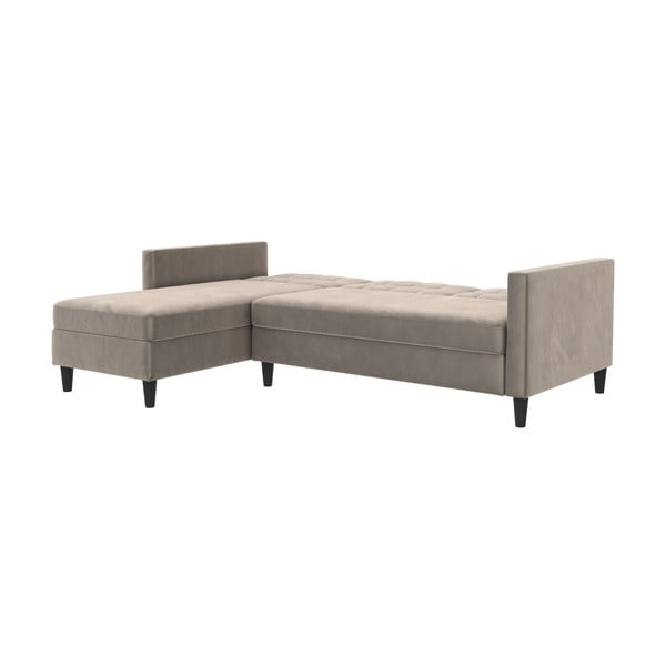 Béžová sametová rohová pohovka Hartford – Støraa-image-3