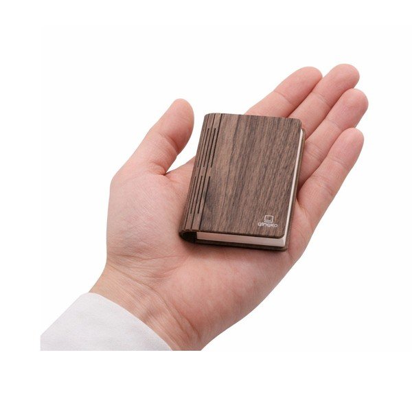 Přenosná světelná dekorace na USB v tmavě přírodní barvě BookLight – Gingko