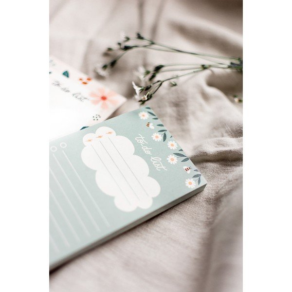 Linkovaný odtrhávací to-do list s motivem Kytičky Printintin, 70 listů-image-1