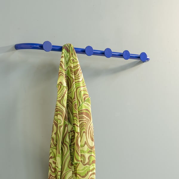 Modrý kovový nástěnný věšák 75 cm Retro – Spinder Design-image-1