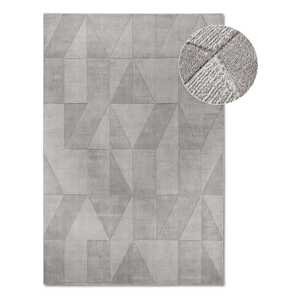 Šedý ručně tkaný vlněný koberec 80x150 cm Ursule – Villeroy&Boch