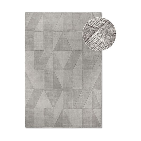 Šedý ručně tkaný vlněný koberec 120x170 cm Ursule – Villeroy&Boch