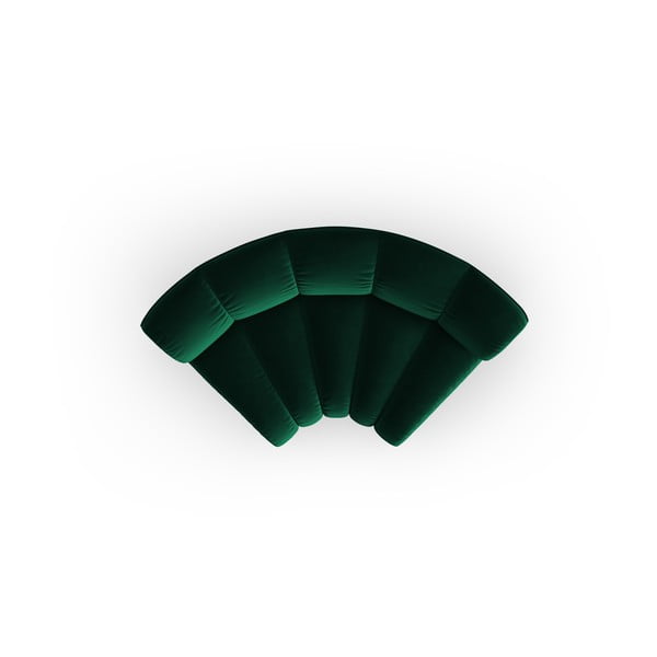 Zelený sametový modul pohovky (variabilní roh) Lupine – Micadoni -image-2