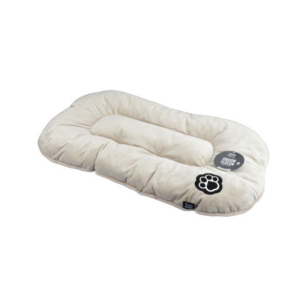 Béžový semišový pelíšek pro psa 61x38 cm Flakes – Love Story-image-2