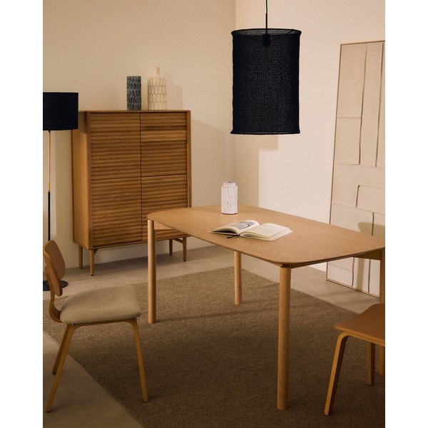 Jídelní stůl v dekoru jasanu 90x160 cm Indara – Kave Home-image-2