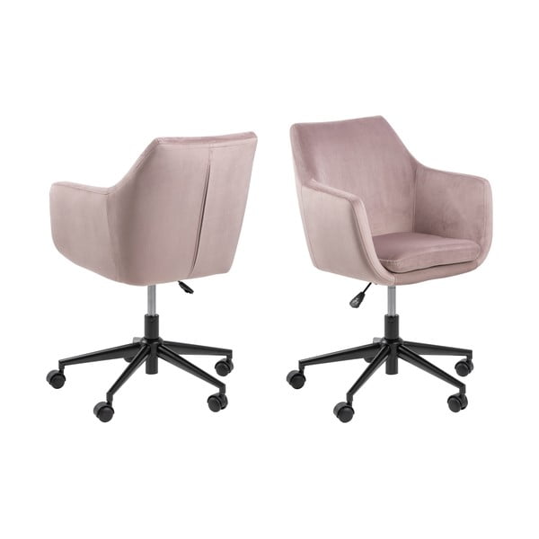 Růžová kancelářská židle Actona Nora-image-4