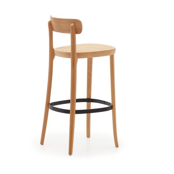 Barová židle v dekoru jasanu v přírodní barvě 99 cm Romane – Kave Home-image-4