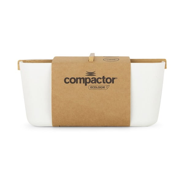 Bílý koupelnový organizér Compactor Ecologic, 21 x 8 cm-image-3