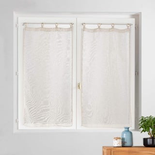 Béžové záclony v sadě 2 ks 60x120 cm Minalisa – douceur d'intérieur