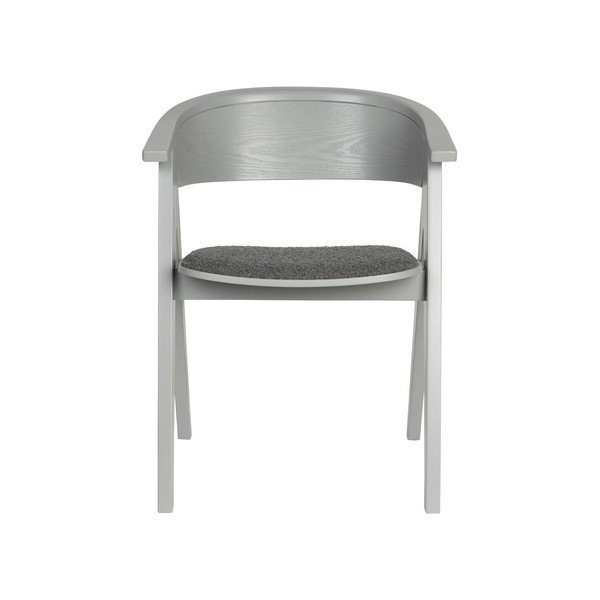 Šedé čalouněné jídelní křeslo s područkami NDSM – Zuiver-image-3