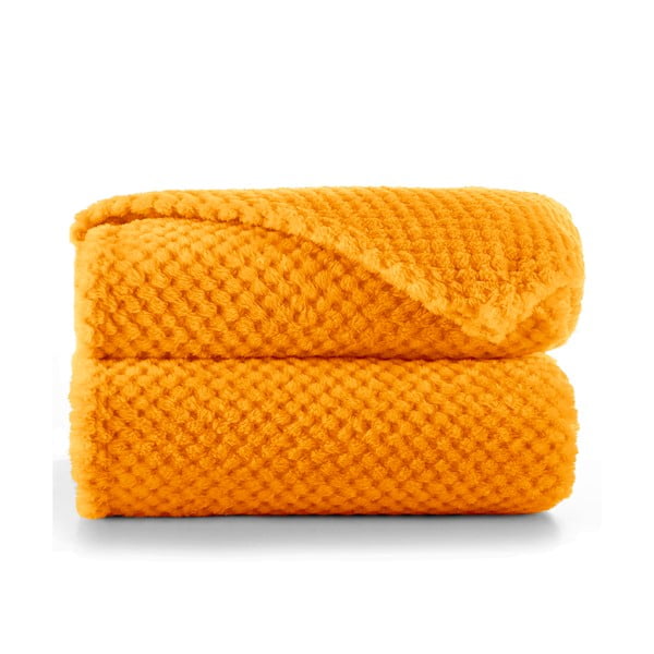 Oranžová deka z mikrovlákna DecoKing Henry, 170 x 210 cm-image-2