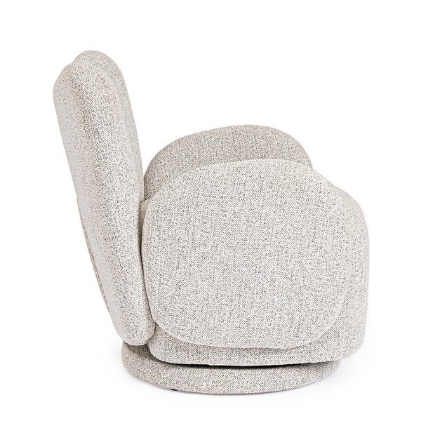 Světle šedé otočné křeslo Harper – Bizzotto-image-3