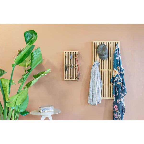 Kovový nástěnný věšák v přírodní barvě 24 cm Parco – Spinder Design-image-1