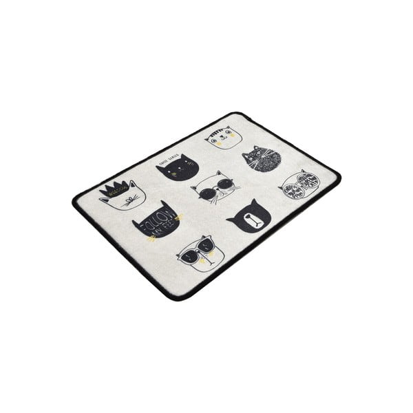 Černo-béžová koupelnová předložka 40x60 cm Cutie – Foutastic