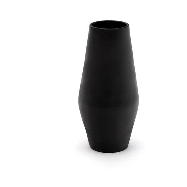 Matně černá terakotová ručně vyrobená vysoká váza (výška 61 cm) Posia – Kave Home