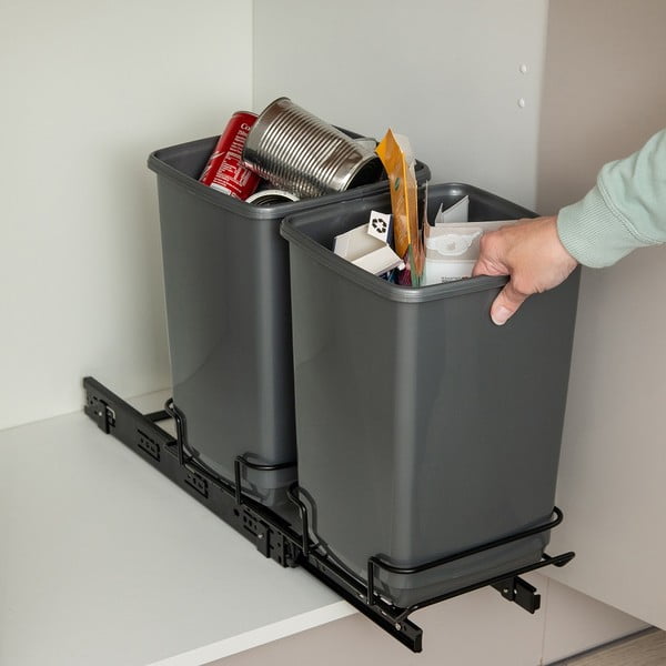 Plastové odpadkové koše v sadě 2 ks 20 l - Addis-image-1