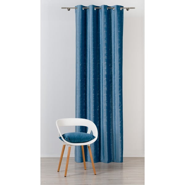 Modrý závěs 140x260 cm Scento – Mendola Fabrics-image-2