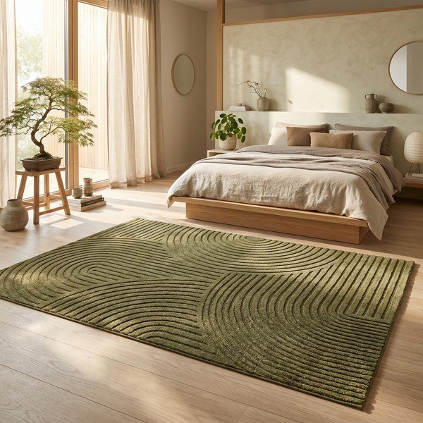 Tmavě zelený koberec 160x230 cm Whirl – ESTE-image-4