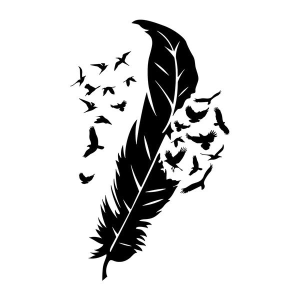 Samolepka Ambiance Feather Birds-image-2