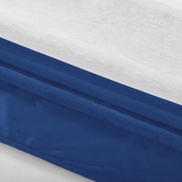 Bílo-modrý závěs AmeliaHome Irvelette Eyelets, 140 x 270 cm-image-1