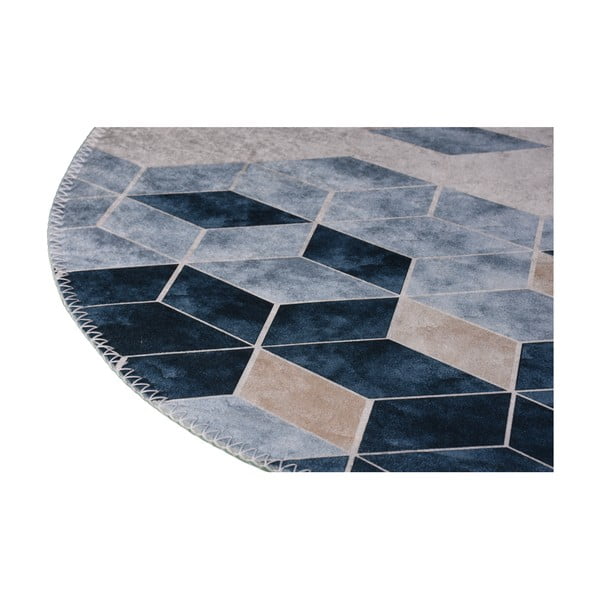 Bílo-modrý pratelný koberec 60x100 cm – Vitaus-image-2