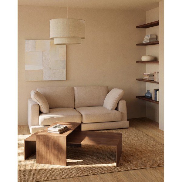 Béžové stínidlo ø 60 cm Mariela – Kave Home-image-2