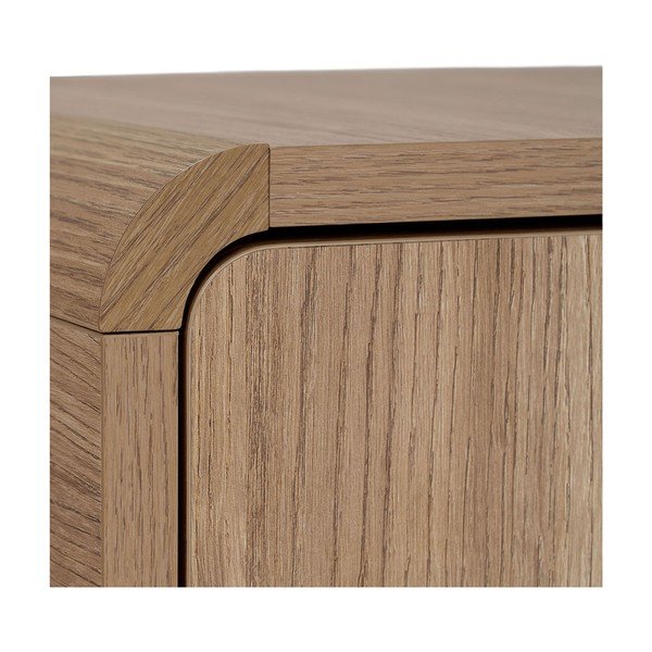 TV stolek v dekoru dubu ve světle přírodní barvě 180x52x34 cm Mirel – Nordure-image-4