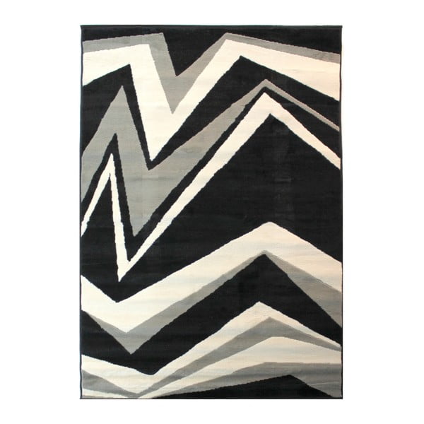 Černošedý koberec Flair Rugs Element Shard, 120 x 170 cm
