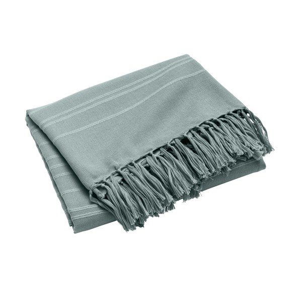 Zelený bavlněný přehoz 125x150 cm Lilia – douceur d'intérieur