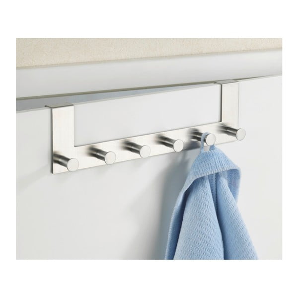 Kovový věšák na dveře ve stříbrné barvě 39 cm Celano – Wenko-image-1