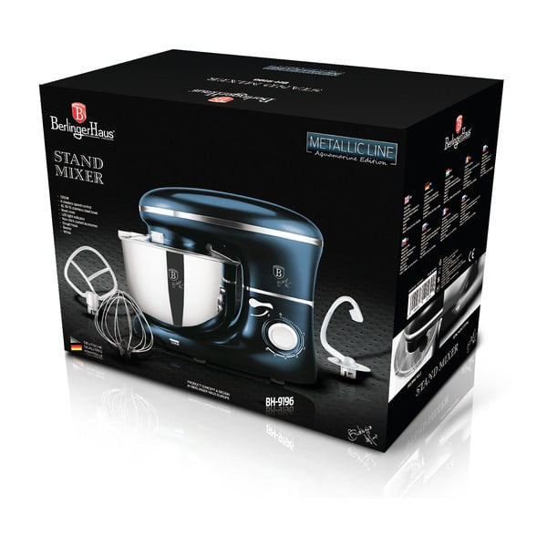 Modrý kuchyňský robot Aquamarine Metallic Line - BerlingerHaus-image-2