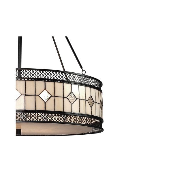 Kovové závěsné svítidlo se skleněným stínidlem ø 60 cm Waldorf – Premier Housewares-image-3