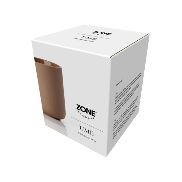 Jantarově hnědý kelímek na zubní kartáček z kameniny Zone Ume Amber-image-3