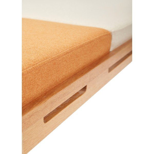Oranžovo-krémová lavice Amber – Hübsch-image-1