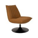 Okrově žluté křeslo z textilie bouclé Jax – White Label