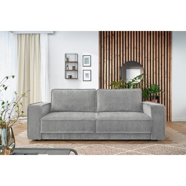 Světle šedá rozkládací pohovka Emile - Bobochic Paris-image-4