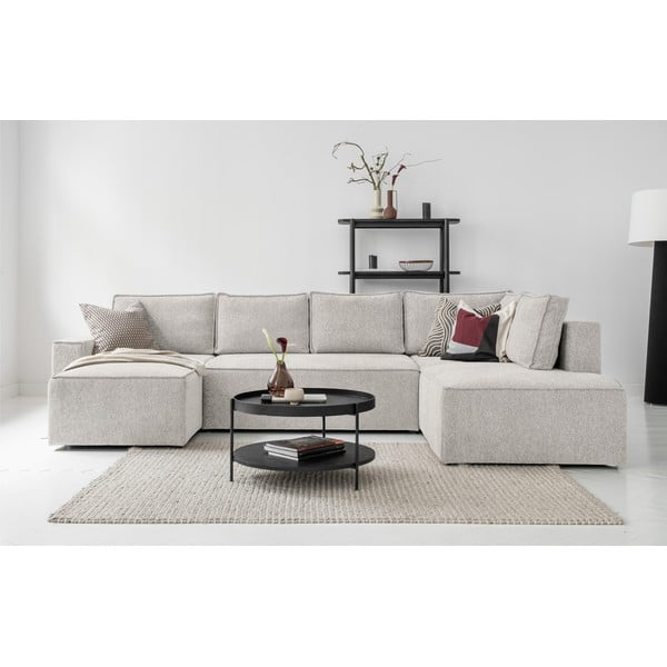 Krémová rozkládací rohová pohovka (pravý roh) Brave Dave – Miuform-image-4