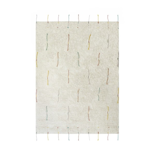 Krémový bavlněný dětský hrací koberec 120x160 cm Wildflowers – Lorena Canals-image-4