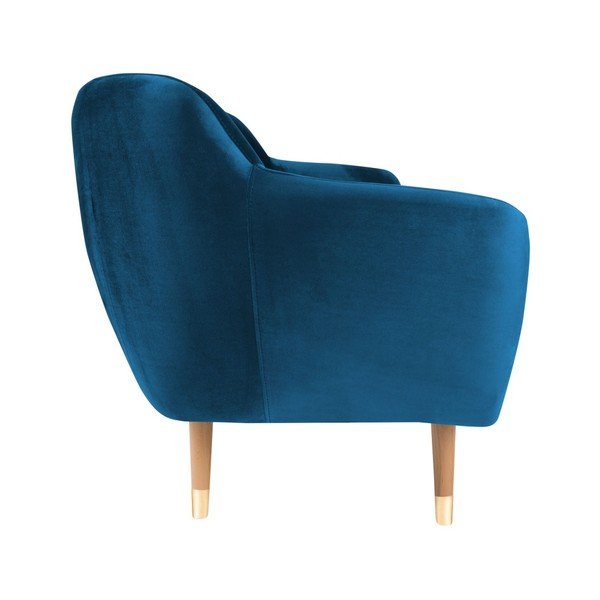 Modrá sametová pohovka Mazzini Sofas Benito, 188 cm-image-3