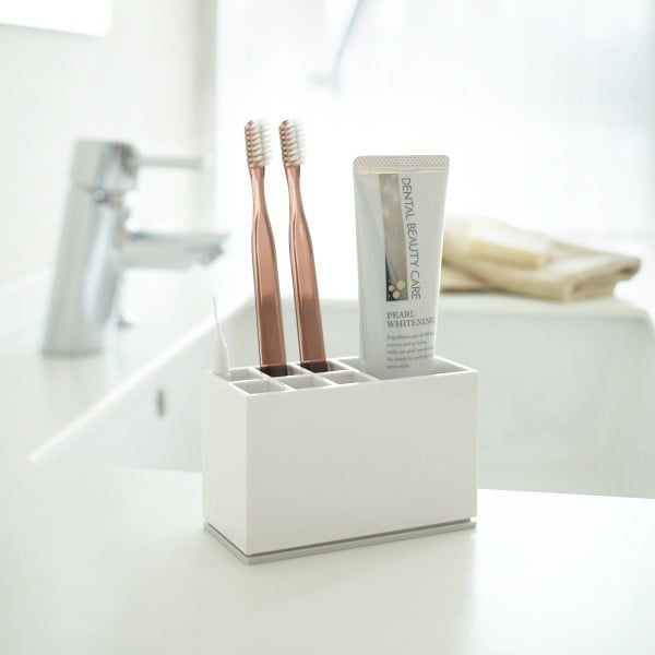 Bílý stojánek na kartáčky YAMAZAKI Mist-image-1