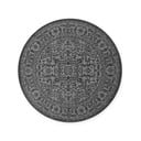 Černobílý kulatý vnitřní a venkovní koberec ø 160 cm Duet Kona – NORTHRUGS