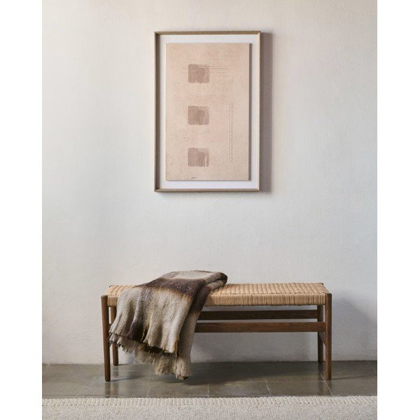 Lavice v hnědo-přírodní barvě Zaide – Kave Home-image-1