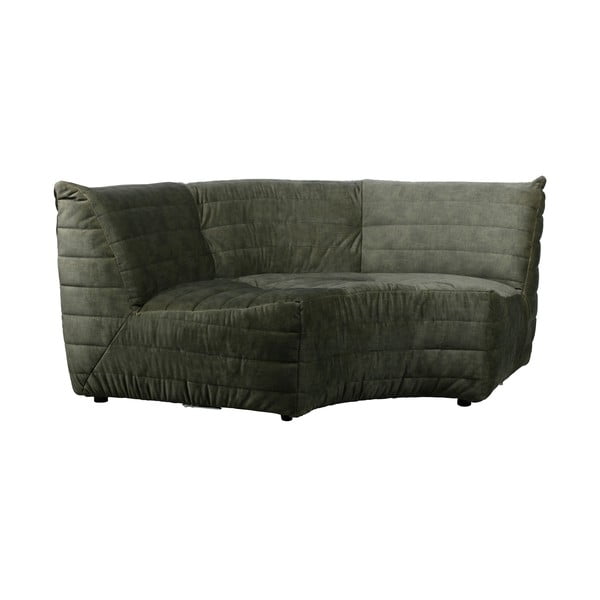 Zelená sametová variabilní rohová pohovka Bag – WOOOD-image-2