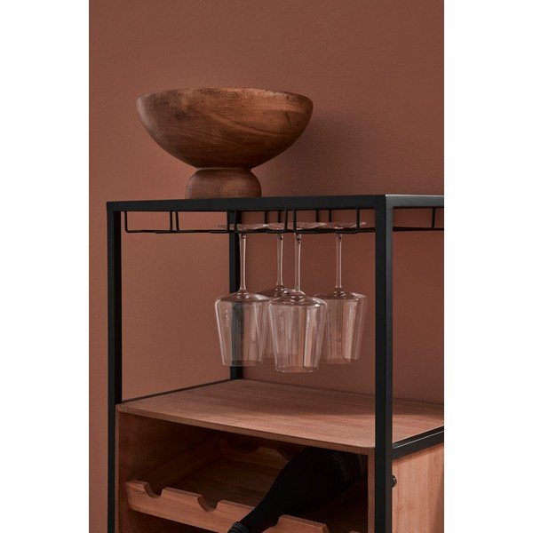 Vinotéka v přírodní barvě počet lahví 12, 51x91x30 cm Isaac – Yes Everyday-image-1