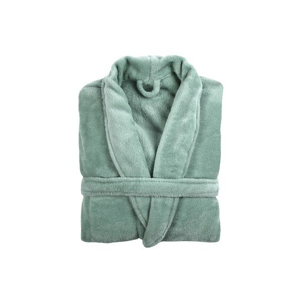 Světle zelený župan z mikroplyše velikost S/M Cosy – Tiseco Home Studio