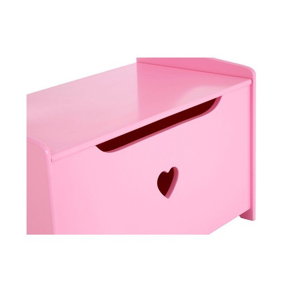 Růžová dětská skříňka s lavicí 60x62x34 cm Pink Heart – Premier Housewares-image-4