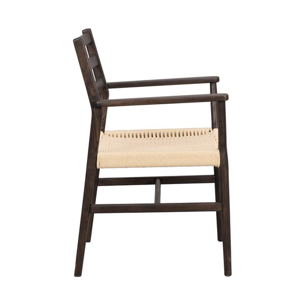 Jídelní židle v tmavě hnědo-přírodní barvě Harlan – Rowico-image-3