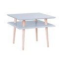 Světle šedý konferenční stolek Ragaba Square, 55 x 55 cm