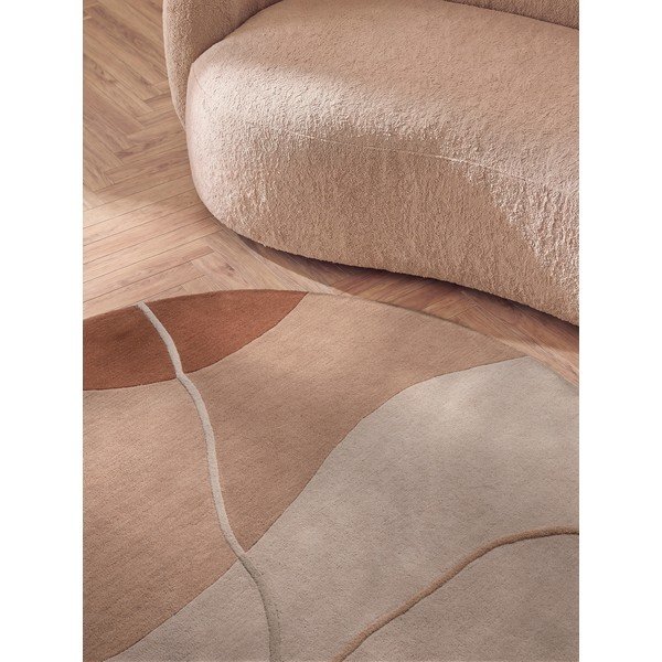 Starorůžový vlněný kulatý koberec ø 200 cm Arteo – Villeroy&Boch-image-3