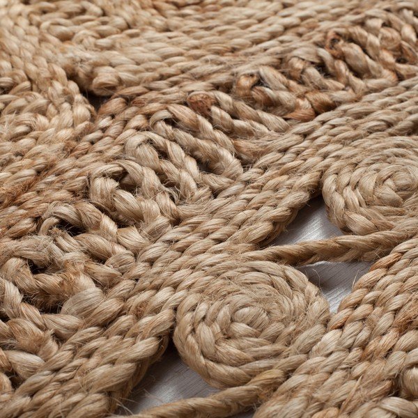 Jutový kulatý koberec v přírodní barvě ø 150 cm Eden – Flair Rugs-image-2